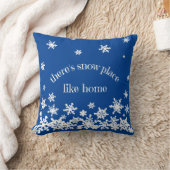 家族名家のスノーフレークのような雪の場所がある クッション (ブランケット)