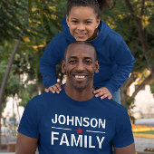 家族名政治的バナースタイルダーク Tシャツ