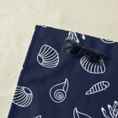 家族名航海のいかり沿岸海軍ブルー ビーチタオル (インサイチュ)