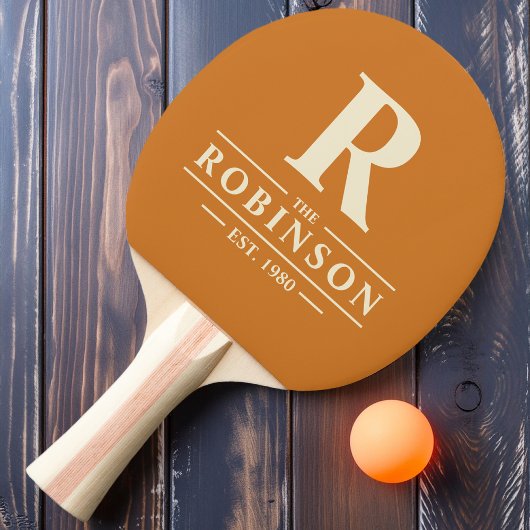 家族名&イニシャル焼き蜂蜜 卓球ラケット