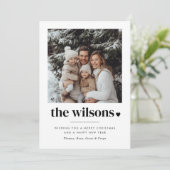 家族名 ハート フォト シーズンカード (スタンド正面)