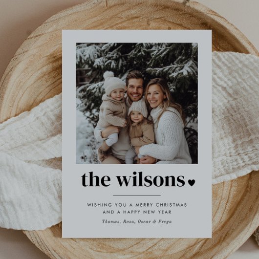 家族名 ハート フォト シーズンカード