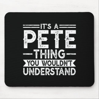家族名peteではpeteらしいことが理解できない マウスパッド