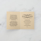 家族向けの記念写真 案内状 (内部)