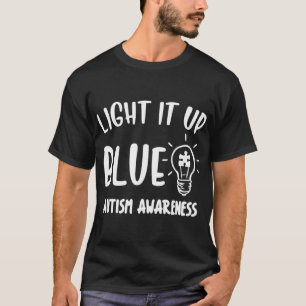 家族向けの青い自閉症シャツ、au tシャツ