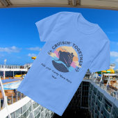 家族向けクルーズブルー向けパーソナライズ Tシャツ