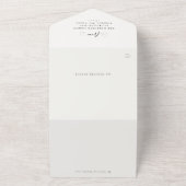 家族向けニュースレター更新3折ホリデーカード オールインワン招待状 (外側)