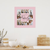 家族向けピエレガントッモダンクミニマル写真コラージュ ポスター (キッチン)