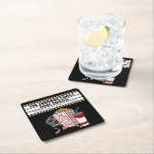 家族向け劇場カスタマイズ スクエアペーパーコースター (インサイチュ)