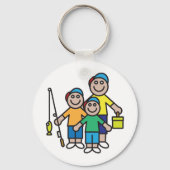 家族向け魚釣りキーチェーン キーホルダー (裏面)