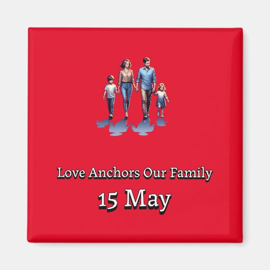 家族国際的の日 マグネット (正面)