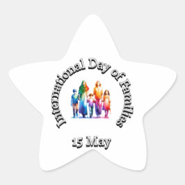 家族国際的の日： 5月15日 星シール