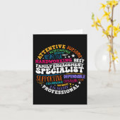 家族婚約の専門家に対する感謝の意 カード (黄色い花)