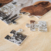 家族定義12枚の写真おもしろい ジグソーパズル (側面)