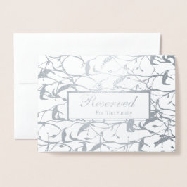 家族専用 結婚式予約カード 箔カード
