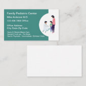 家族小児科医用ビジネスカード 名刺 (正面/裏面)