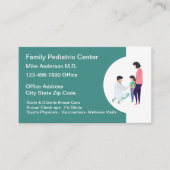 家族小児科医用ビジネスカード 名刺 (正面)