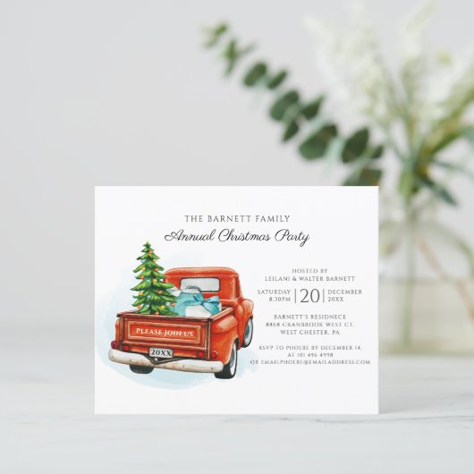 家族年次懇親会クリスマスパーティの招待状 (スタンド正面)