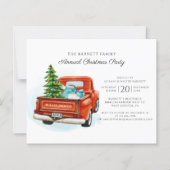 家族年次懇親会クリスマスパーティの招待状 (正面)