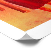 家族座りコンテンポラリーポートレートプリント ポスター (角)