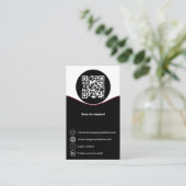 家族弁護士ブラック&ホワイトビジネスカード ロイヤリティカード (スタンド正面)