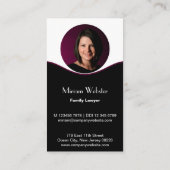 家族弁護士ブラック&ホワイトビジネスカード ロイヤリティカード (裏面)