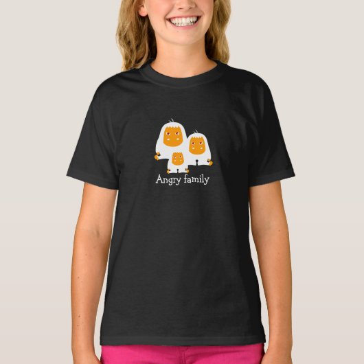 家族怒サルデザイン Tシャツ (正面)