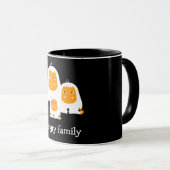 家族怒サルデザインTシャツバスマット マグカップ (正面右)