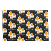 家族怒サルデザインTシャツバスマット 枕カバー (裏面-右)