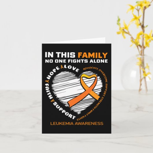 家族性白血病認識度製品ギフトメン カード (黄色い花)