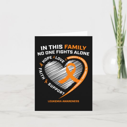 家族性白血病認識度製品ギフトメン カード (正面)