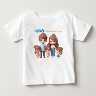家族愛 ベビーTシャツ