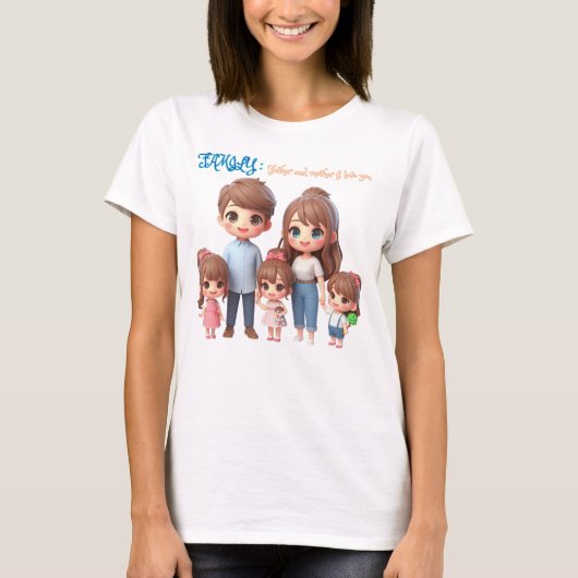 家族愛 Tシャツ (正面)