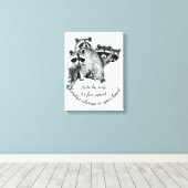 家族感動的は常にあなたのハート引用文 キャンバスプリント (インサイチュ (ウッドフロア))