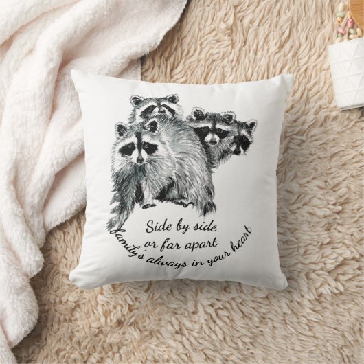 家族感動的は常にあなたのハート引用文 クッション (ブランケット)