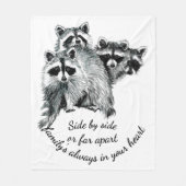 家族感動的は常にあなたのハート引用文 フリースブランケット (正面)