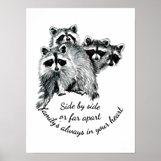 家族感動的は常にあなたのハート引用文 ポスター (正面)