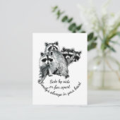 家族感動的は常にあなたのハート引用文 ポストカード (スタンド正面)