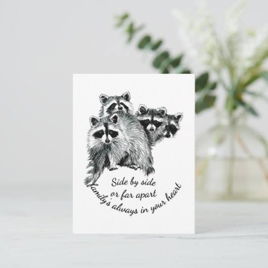 家族感動的は常にあなたのハート引用文 ポストカード (スタンド正面)