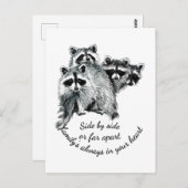 家族感動的は常にあなたのハート引用文 ポストカード (正面/裏面)