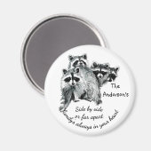 家族感動的は常にあなたのハート引用文 マグネット (正面/裏面)