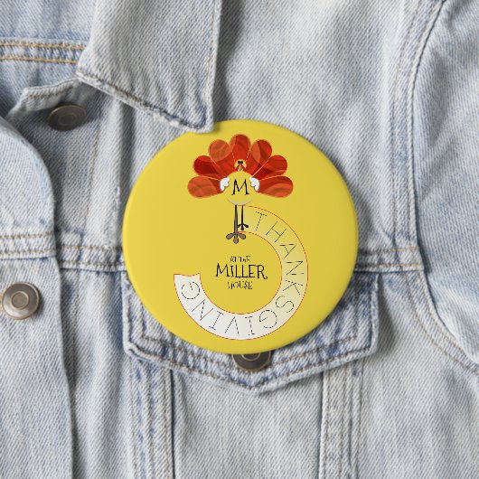 家族感謝祭トルコ 缶バッジ (インサイチュ)