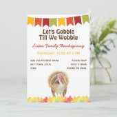 家族感謝祭招待状 招待状 (スタンド正面)