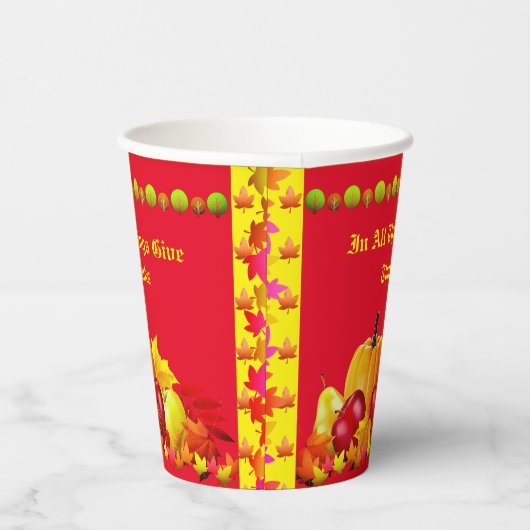 家族感謝祭 紙コップ (右)