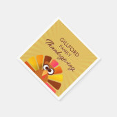 家族感謝紙パーソナライズされたナプキン スタンダードカクテルナプキン (角)