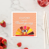 家族感謝紙パーソナライズされたナプキン スタンダードカクテルナプキン (インサイチュ)