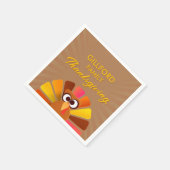 家族感謝紙パーソナライズされたナプキン スタンダードカクテルナプキン (角)