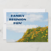 家族懇親会おもしろい!招待状カードイベントパーティー 招待状 (正面)