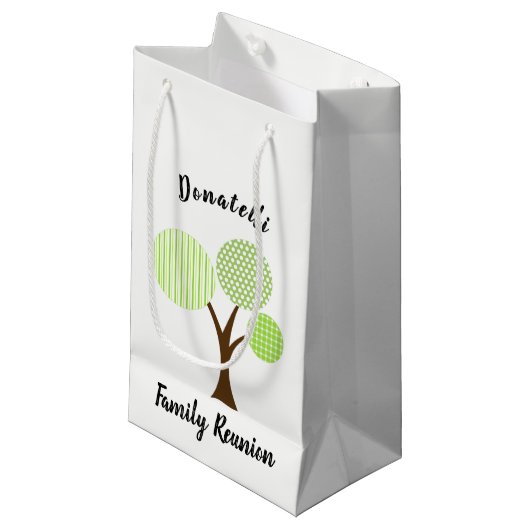 家族懇親会お土産ギフト スモールペーパーバッグ (正面アングル)