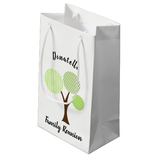 家族懇親会お土産ギフト スモールペーパーバッグ (裏面アングル)